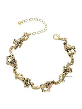 Horse Racing Charm Cuff Bracelet Bangle Western Derby Equestrian Jewelry Gift